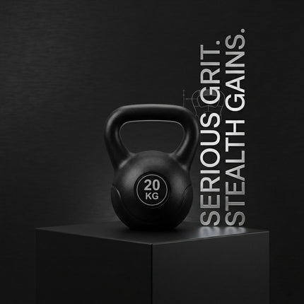 Vinyl Kettlebell Weight Set 4KG–20KG Cast Iron Gym Fitness Training Workout