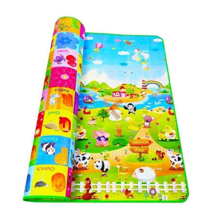 Large Baby Play Mat Kids Double Sided Crawl Educational Picnic Carpet 200x180cm