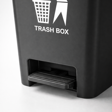 Recycling Pedal Bin Kitchen Waste Trash Can Home Office Rubbish 50/80L