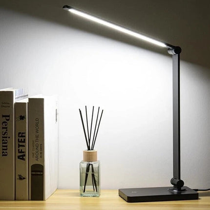 LED Desk Lamp with USB Night Light Dimmable Touch Control for Home Office Study