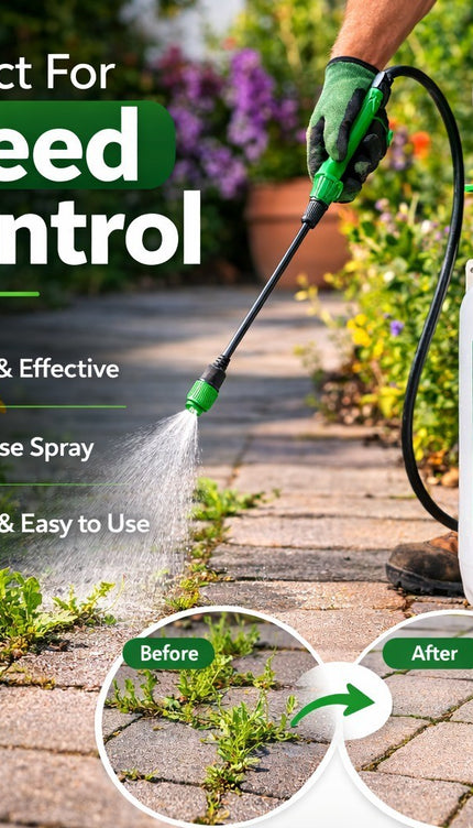 Garden Pressure Sprayer Bottle Water Pump - 8L High Pressure Weed Spray Shower
