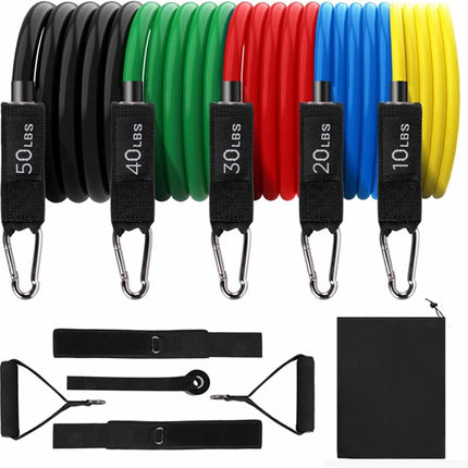 Resistance Bands Set Workout Door Anchor Ankle Straps with Handles ForShape Body
