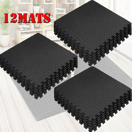 EVA Foam Gym Floor Mats Interlocking Tiles Soft Yoga Kids Play Hot Tub Spa Pads