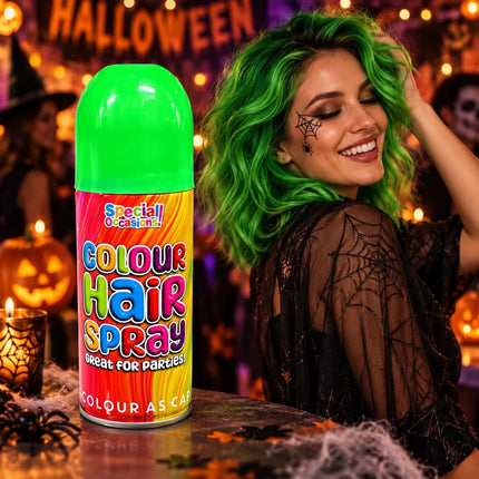 Hair Colour Spray 200ml Temporary Wash Out Halloween Fancy Dress Party 6 Colours