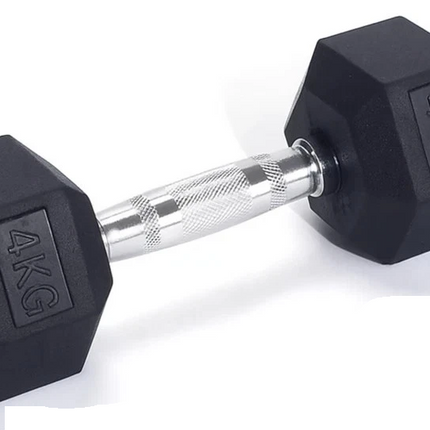 Hex Dumbbells Set 2.5kg-20kg Pair Rubber Encased Hexagonal Weight Lifting Gym