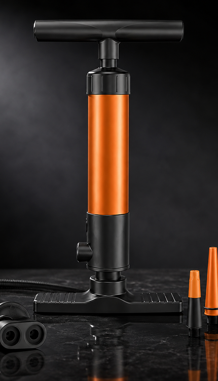 Bike Pump Bicycle Floor Universal Air Pump With Gauge Presta & Schrader 140Psi