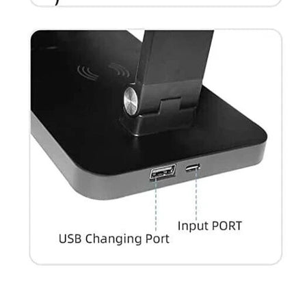 5 Lighting Modes Dimmable LED Desk Lamp Wireless Charging for Home Office