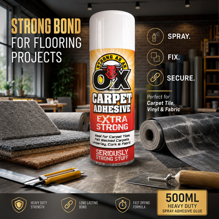 Adhesive Glue Spray Heavy Duty 500ML For Carpet Vinyl