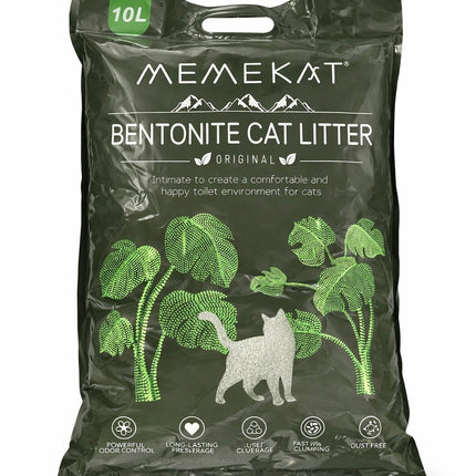 Bentonite Cat Litter Fast Clumping 20L Unscented Dust Free Odour Control