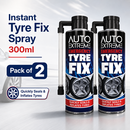 2x Instant Tyre Fix Spray Bicycle Bike Emergency Puncture Repair Sealer 300ml