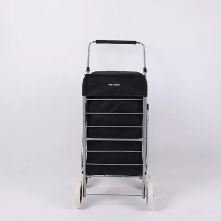 Folding Shopping Trolley Cart 4 Wheel With 60L Insulated Cooler Bag Portable