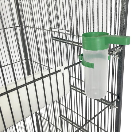Large 53" Steel Bird Cage Standing Flight Aviary for Parrots Cockatiels & Pigeon