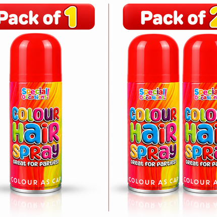 Hair Colour Spray 200ml Temporary Wash Out Halloween Fancy Dress Party 6 Colours