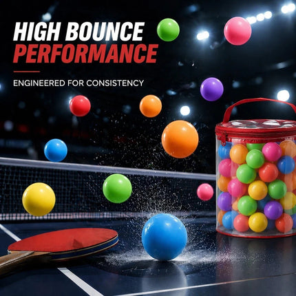 100 Pack 3-Star Table Tennis Balls – ABS Training Set