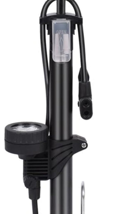 Bike Pump Bicycle Floor Air Pump With Gauge Presta & Schrader tire 160Psi Balls