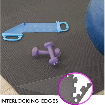 18Pcs Large Eva Foam Mat Tiles Interlocking Soft Floor For Gym & Kids Play Mats