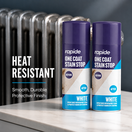 2x Stain Stop Spray Blocker 1-Coat White Aerosol Damp Mould Prevent Paint 400ml