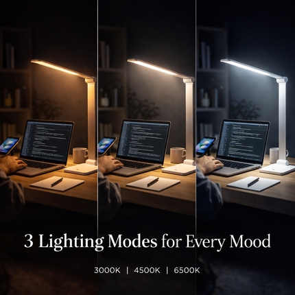 LED Table Desk Lamp – Eye-Caring Light USB Charging 3 Modes Touch Control