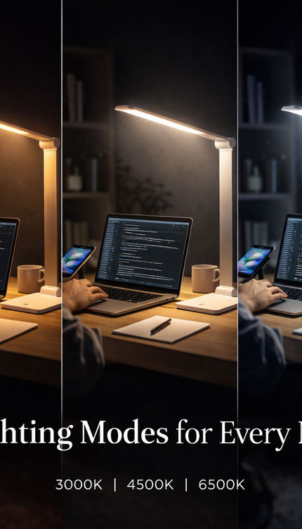 LED Table Desk Lamp – Eye-Caring Light USB Charging 3 Modes Touch Control