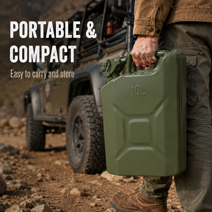 Metal Jerry Can 5L 10L 20L & Spout Heavy Duty Petrol Diesel Storage Container