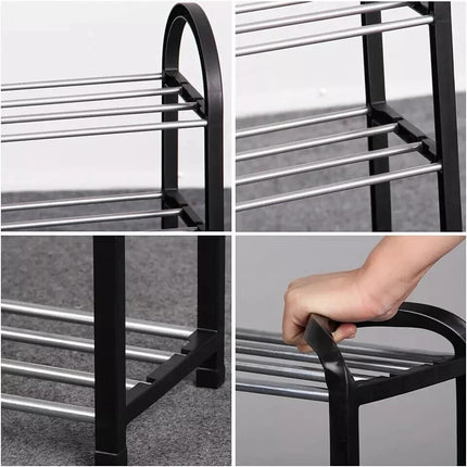 5 Tier Shoe Stand Rack Lightweight 20 Pairs Storage Compact Organizer Shelf