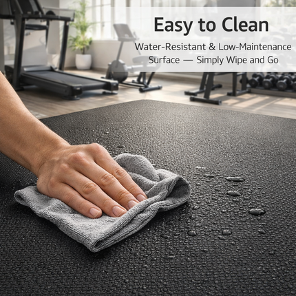 6mm Fitness Equipment Mat 180x75cm for Treadmill, Elliptical & Exercise Bike