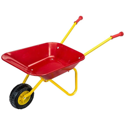 Metal Kids Wheelbarrow Garden Outdoor Construction Gardening Toys Play Tool