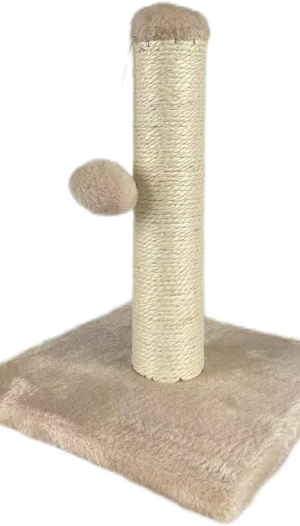 Cat Scratching Post 35cm Sisal Scratcher Kitten Activity Centre Hanging Ball Toy