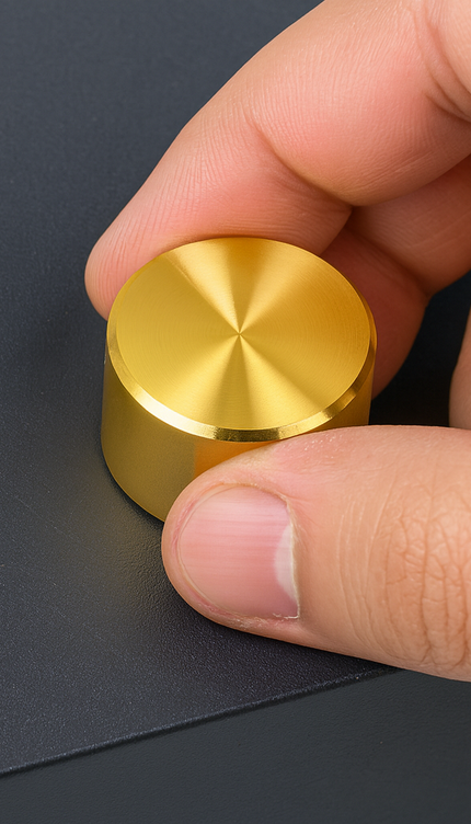 Universal Dimmer Light Switch Knob Polished Brass Gold Replacement Knob