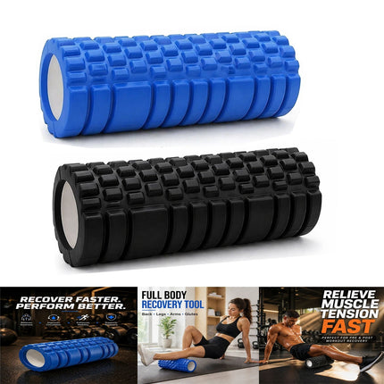 Foam Fitness Roller Adults Deep Tissue Massage Grid Muscle Trigger Point Muscles