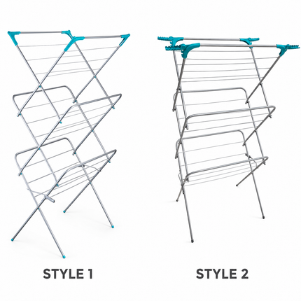 3 Tier Folding Clothes Airer Indoor Laundry Drying Rack Freestanding Metal Dryer