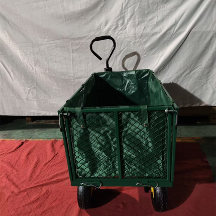 Garden Trolley TRAILER Deluxe High Sided Cart 500kg H Duty Festival Camping LARG