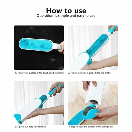Reusable Pet Dog Cat Hair Remover Sofa Clothes Lint Cleaning Brush Fur Remover
