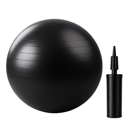 85cm Fitness Exercise Ball Black Anti Burst Yoga Swiss Pregnancy Ball With Pump
