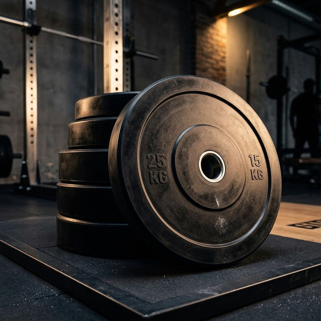Rubber Weight Plates Dead Lifting Gym Fitness Dumbbell Barbell Olympic Discs