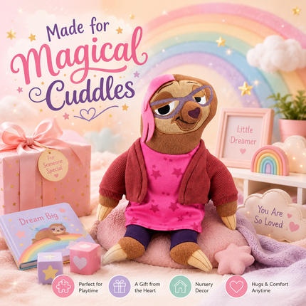 Disney Zootopia Priscilla Cuddly Plush Kids Children Soft Toy Sloth Teddy 26cm