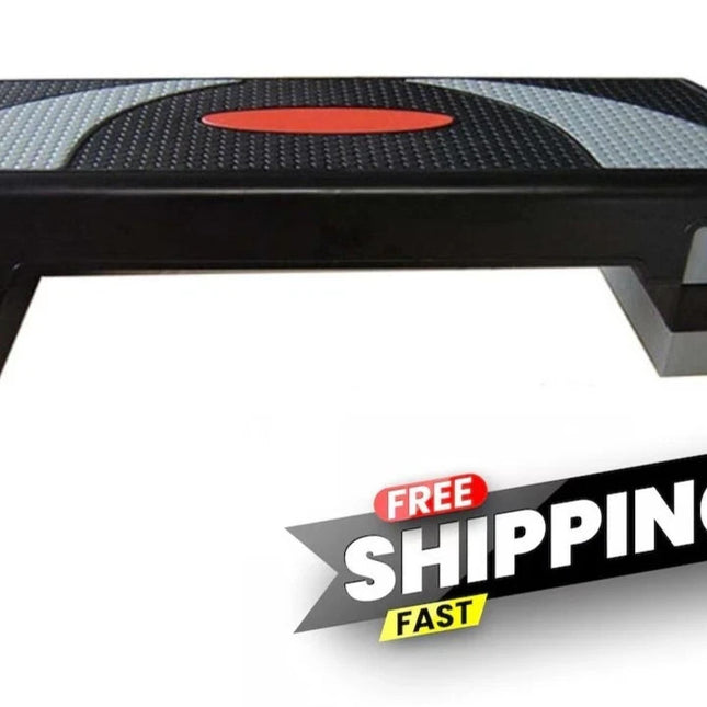 78cm Aerobic Stepper Exercise Platform 4 Level Adjustable Gym Fitness Yoga Step