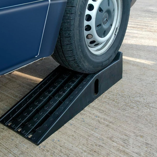3 Ton Heavy Duty Plastic Car Ramps Stackable Garage Lift Repair -Trailer Use 2pc