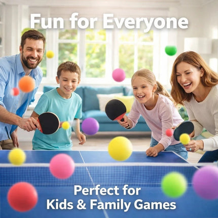 Ping Pong Balls 60 PCS ABS Multicolor Party Family School Table Tennis Balls