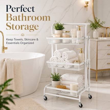 3-Tier Rolling Utility Cart