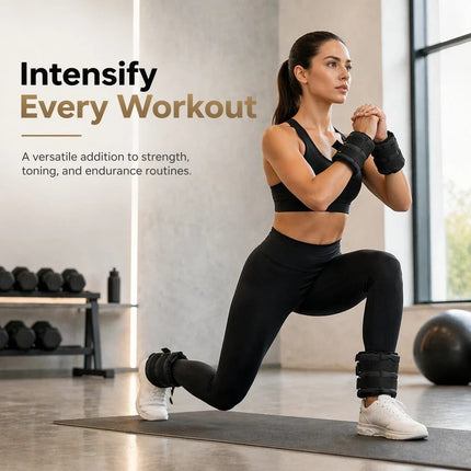 Ankle Wrist Leg Weights Straps 2 PCS Running Yoga Gym Training Exercise Fitness