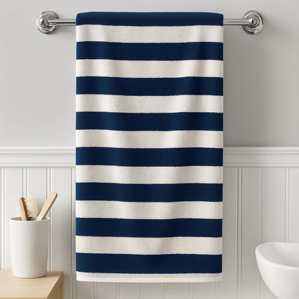 2 Pack Cotton Terry Bath & Shower Towels Soft Absorbent 50x40cm for for Unisex
