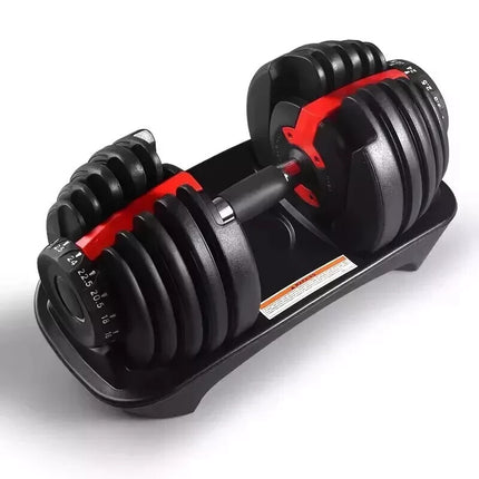 2X 24kg Quick Dial Dumbbells 15in1 Adjustable Smart Exercise Gym Fitness Weights