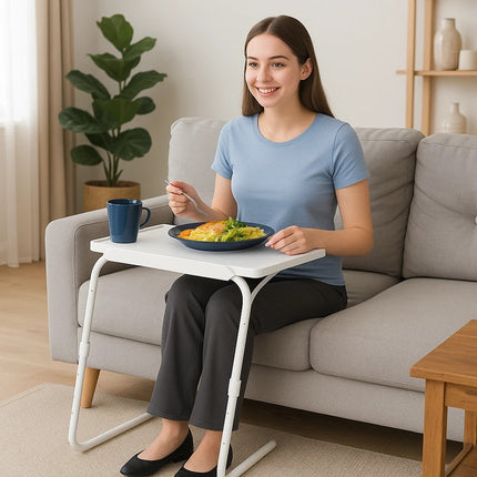 Portable Table Mate TV Dinner Laptop Tray Adjustable Folding Table Sofa Bed Desk