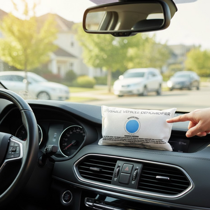 AX Reusable Vehicle Dehumidifier – Absorbs Moisture & Keeps Windscreens Clear