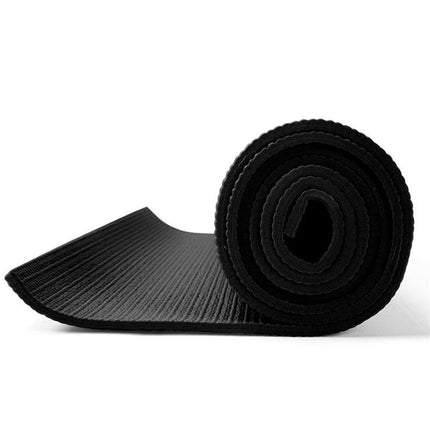 Yoga Mat Thick 10mm Non-Slip PVC Exercise Floor Mat For Gym Pilates & Home