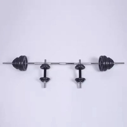 50KG Adjustable Cast Iron Dumbbell Barbell Set Weights Kit for Home Gym Workout