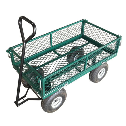 Folding Wagon Collapsible Trolley Cart with Wheels 200kg Load for Camping Garden