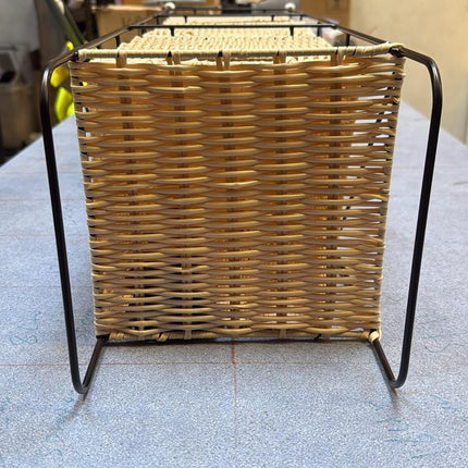 3 Drawer Slim Bathroom Storage Unit Woven Organizer Cabinet Box for Bathroom Use