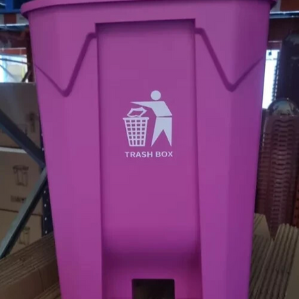 80L Pink Recycling Pedal Bin – Waste Trash Dustbin for Kitchen Home Office